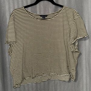 AE green striped T-shirt